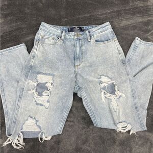 Hollister Curvy High Rise Mom Jean Size 3R Hollister Vintage Stretch